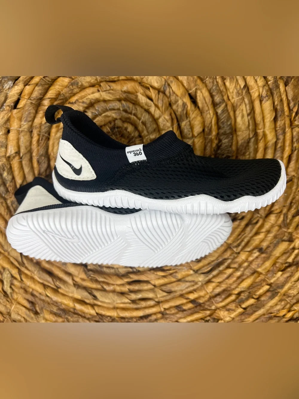 Nike Kids- Black & White Aqua Sock Water Shoes- New without Tags